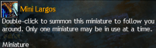 MMOJUGG Guild Wars 2 US Mini Largos Details View of Item Function and Use